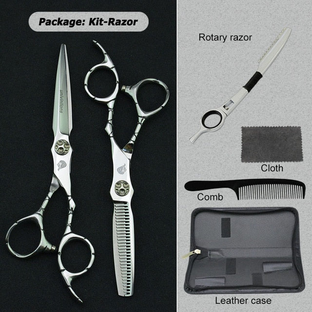 5.5/6.0" sale japan hair scissors teflon shears cheap hairdressing scissors barber thinning scissors hairdresser razor haircut