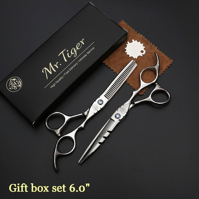 Japan Steel 5.5 6.0 Professional Hairdressing Scissors Hair Professional Barber Scissors Set Hair Cutting Shears Scissor Haircut