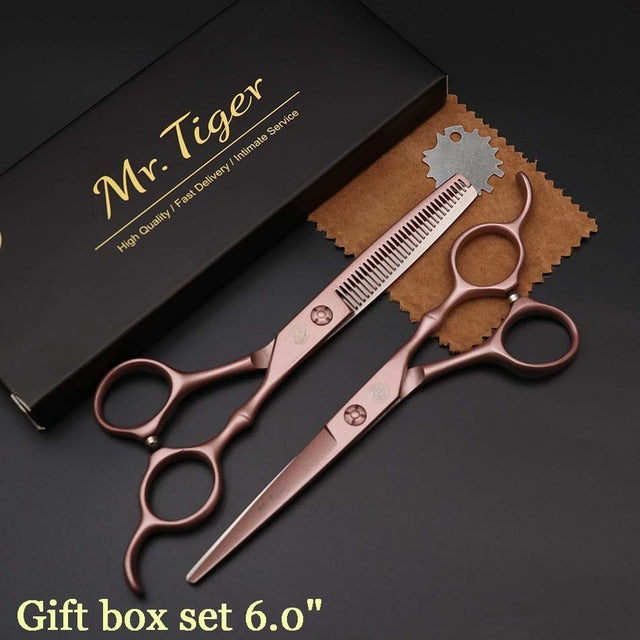 Japan Steel 5.5 6.0 Professional Hairdressing Scissors Hair Professional Barber Scissors Set Hair Cutting Shears Scissor Haircut