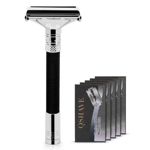 QShave New Design Luxurious Parthenon V2.0 Razor Butterfly Open Adjustable Safety Classic for Superb Mens Shaving Razor Barber