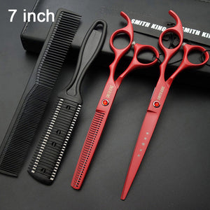 SMITH KING Professional Hairdressing scissors set, 6"/7"Cutting scissors+Thinning scissors Barber shears+kits+comb+Thinningcomb