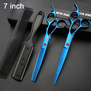 SMITH KING Professional Hairdressing scissors set, 6"/7"Cutting scissors+Thinning scissors Barber shears+kits+comb+Thinningcomb