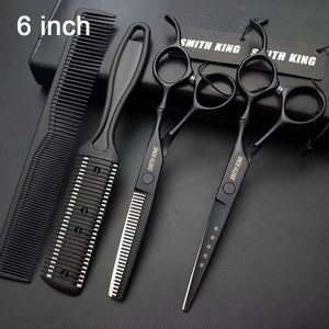 SMITH KING Professional Hairdressing scissors set, 6"/7"Cutting scissors+Thinning scissors Barber shears+kits+comb+Thinningcomb