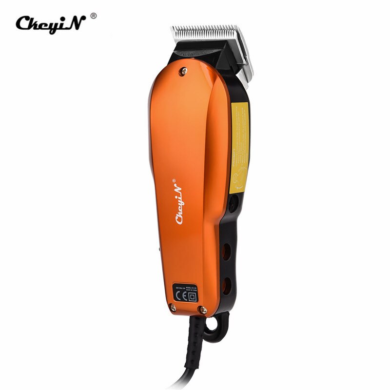 High Power Mens Electric Hair Clipper Professional Hair Trimmer Stainless Steel Blade Barber Cutting Machine 4 Limit Combs S34