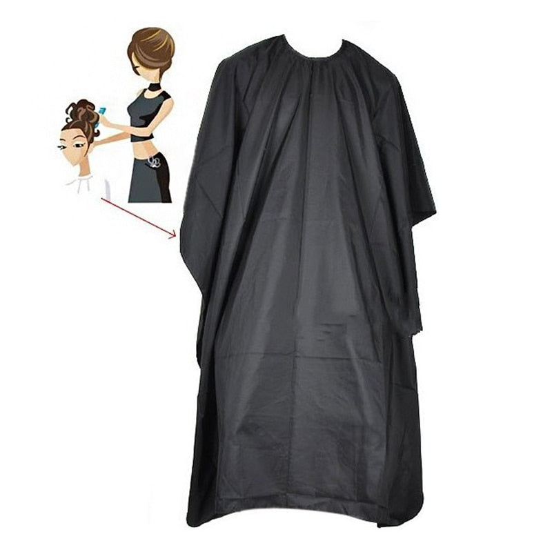 Handmade Black Salon Barbers Cape Gown Hairdressing Hair Cutting Waterproof Gown Cloth MH88