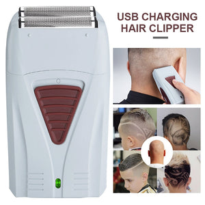 2 in 1 USB Charging Hair Clipper Portable Electric Hair Trimmer Barber Haircut Shaving Machine Pro Hairdressing Shaver for Men