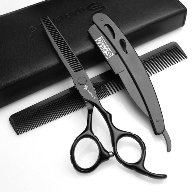 Sharonds Japan 440c Stainless Steel Import 6 Inch Professional Hairdressing Scissors Salon Barber Shop Scissors cutting Scissors