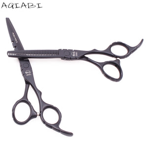 6'' AQIABI Barber Scissors Hairdressing Scissors Hair Professional Cutting Shears Thinning Scissors Human Hair Scissors A1010