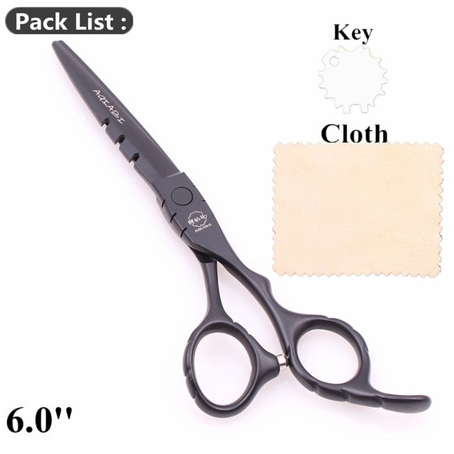 6'' AQIABI Barber Scissors Hairdressing Scissors Hair Professional Cutting Shears Thinning Scissors Human Hair Scissors A1010