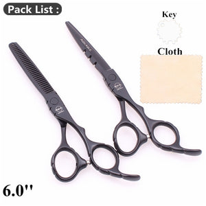 6'' AQIABI Barber Scissors Hairdressing Scissors Hair Professional Cutting Shears Thinning Scissors Human Hair Scissors A1010