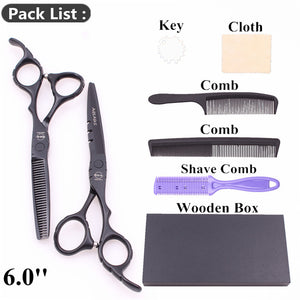 6'' AQIABI Barber Scissors Hairdressing Scissors Hair Professional Cutting Shears Thinning Scissors Human Hair Scissors A1010