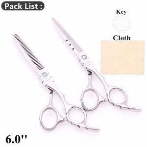 6'' AQIABI Barber Scissors Hairdressing Scissors Hair Professional Cutting Shears Thinning Scissors Human Hair Scissors A1010