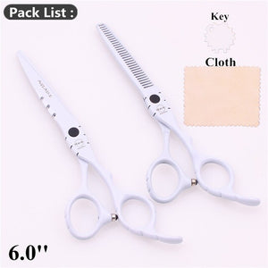 6'' AQIABI Barber Scissors Hairdressing Scissors Hair Professional Cutting Shears Thinning Scissors Human Hair Scissors A1010