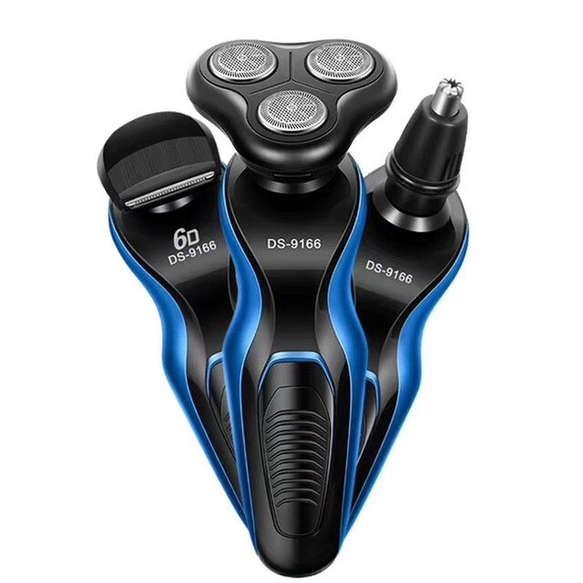 6D Floating Triple Blade Electric Shaver Men Washable Wet Dry Beard Trimmer Shaving Machine Razor Rechargeable Shaver Face Care