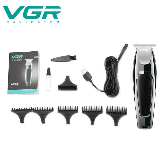 Professional Waterproof Hair TrimmerDisplay Men's Hair Clipper  Grooming Low Noise Clipper Titanium Ceramic Blade Adult Razor