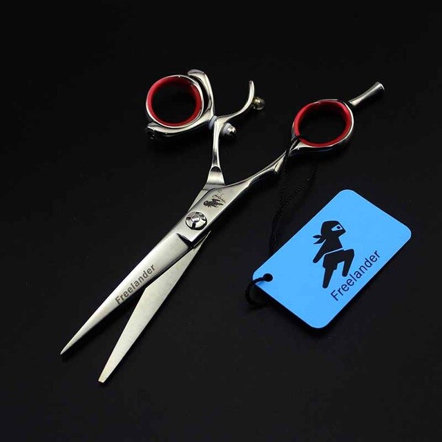 Freelander 5.5inch LEFT HANDED Professional 360 Degree Rotate Salon Hair Shear Swivel Hairdressing Scissor Barber-Shop-Supplies