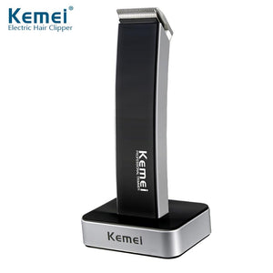 Professional Digital Hair Trimmer Rechargeable Electric Hair Clipper Kemei Cordless Hair Cutting Shaver Machine Barber Razor