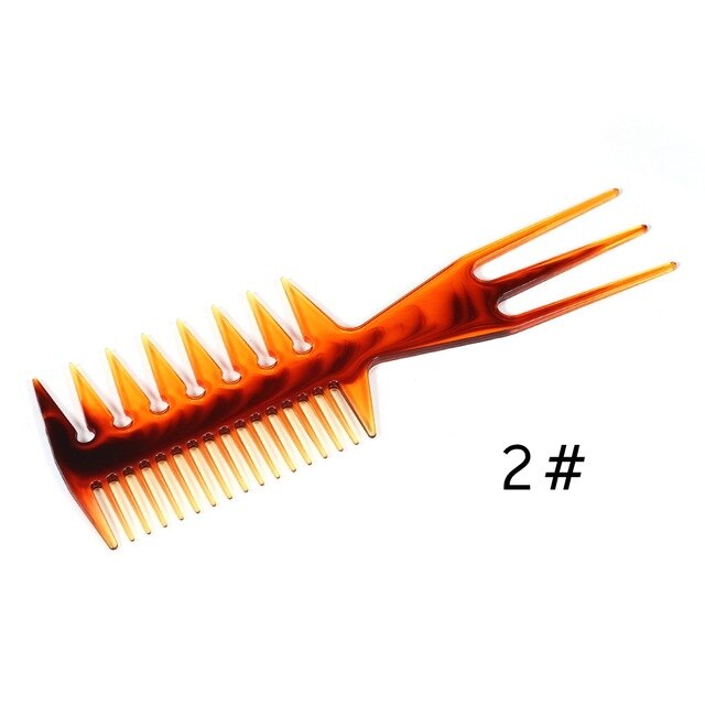 1pc Wide Teeth Hairbrush Fork Comb Men Beard Hairdressing Brush Barber Shop Styling Tool Professional Salon Accessory