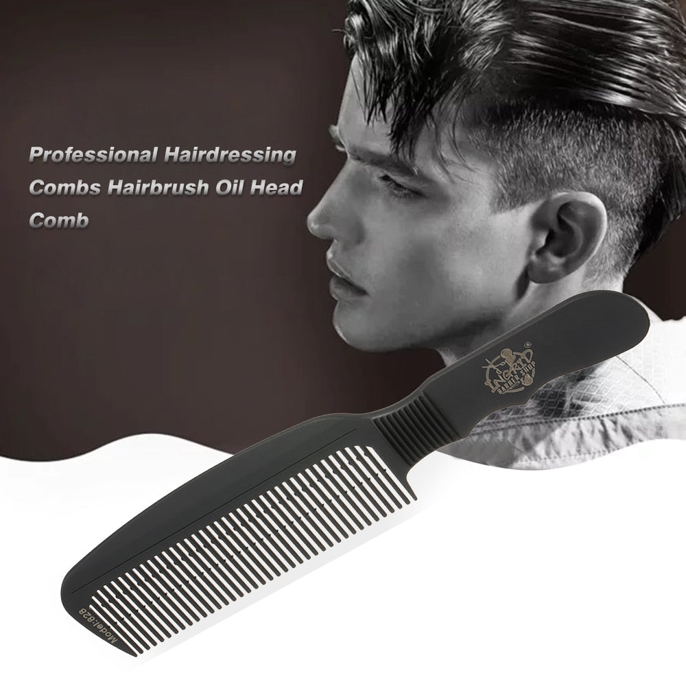 Professional Hairdressing Combs Hairbrush Oil Head Comb Portable Men Hair Brush Salon Barber Home Use Styling Tools