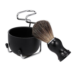 Men Shaving Set with Shaving Soap Bowl Shaving Brush Stand Base Barber Shaving Tools  Male Facial Hair Cleaning Bathroom Kit