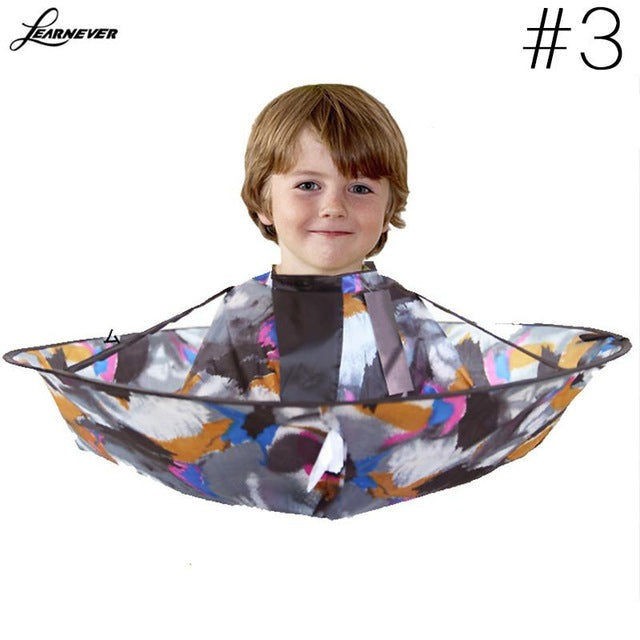 Barber Kids Hair Cutting Cape Gown Salon Hairdresser Barber Apron Hairdressing Children Haircut Barber Protools M02947