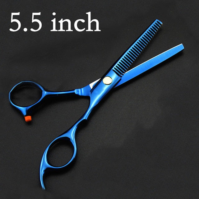 professional japan 440c 6 / 5.5 inch cut hair scissors set maquiagem thinning shears cutting barber tools hairdressing scissors