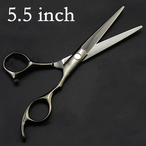 professional japan 440c 6 / 5.5 inch cut hair scissors set maquiagem thinning shears cutting barber tools hairdressing scissors