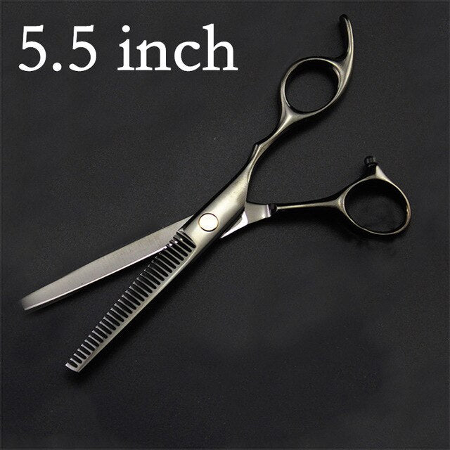 professional japan 440c 6 / 5.5 inch cut hair scissors set maquiagem thinning shears cutting barber tools hairdressing scissors