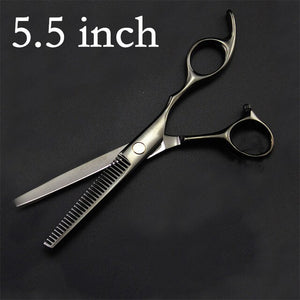 professional japan 440c 6 / 5.5 inch cut hair scissors set maquiagem thinning shears cutting barber tools hairdressing scissors