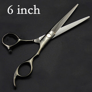 professional japan 440c 6 / 5.5 inch cut hair scissors set maquiagem thinning shears cutting barber tools hairdressing scissors