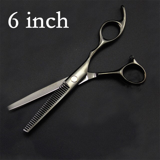 professional japan 440c 6 / 5.5 inch cut hair scissors set maquiagem thinning shears cutting barber tools hairdressing scissors