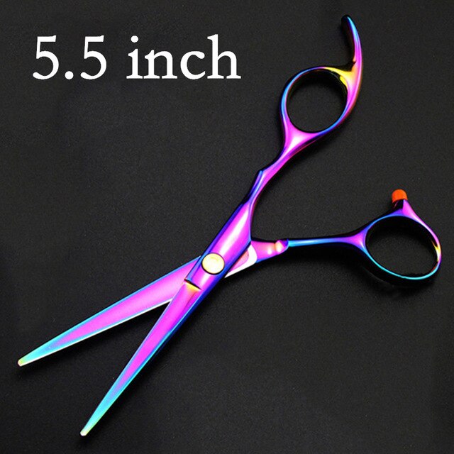 professional japan 440c 6 / 5.5 inch cut hair scissors set maquiagem thinning shears cutting barber tools hairdressing scissors