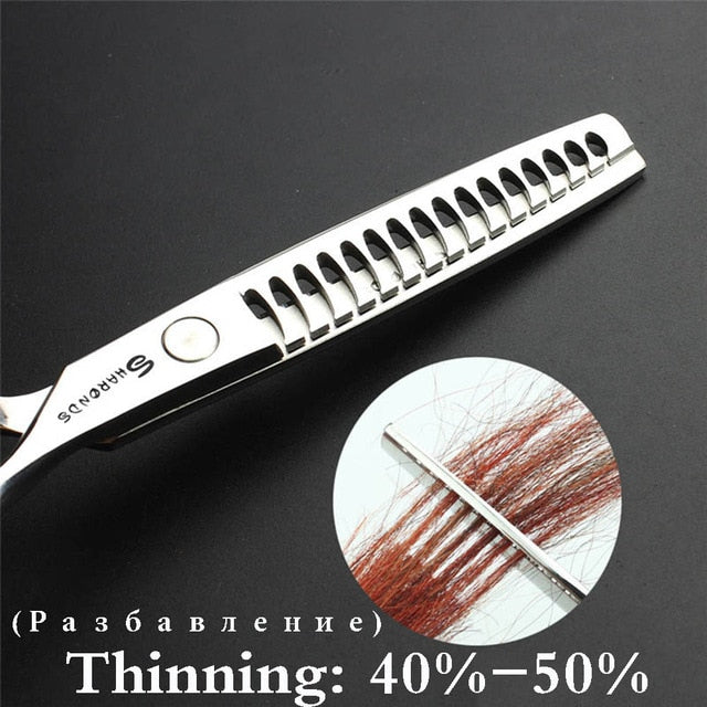 Sharonds 440C High-end hair thinning scissors professional barber hairdressing thinning scissors Teeth cut shears