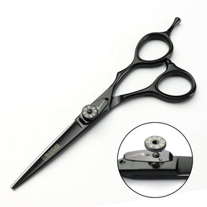 6 Inch Black Japan 440c Import Professional Hairdresser Scissors Set Salon Hairdresser Tools Hair Razor barber Thinning Scissors