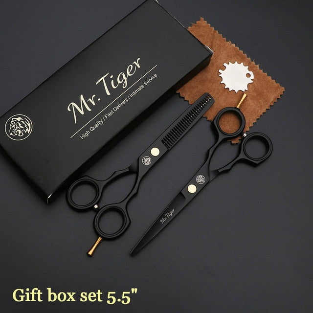 Japan Steel 5.5 6.0 Professional Hairdressing Scissors Hair Professional Barber Scissors Set Hair Cutting Shears Scissor Haircut