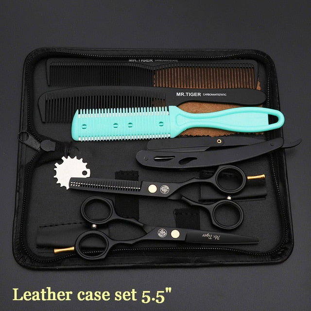 Japan Steel 5.5 6.0 Professional Hairdressing Scissors Hair Professional Barber Scissors Set Hair Cutting Shears Scissor Haircut