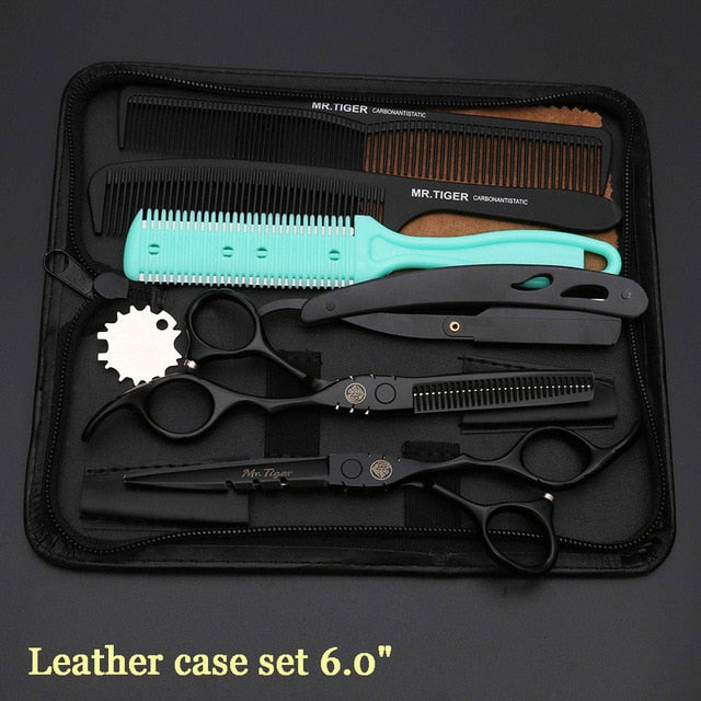 Japan Steel 5.5 6.0 Professional Hairdressing Scissors Hair Professional Barber Scissors Set Hair Cutting Shears Scissor Haircut