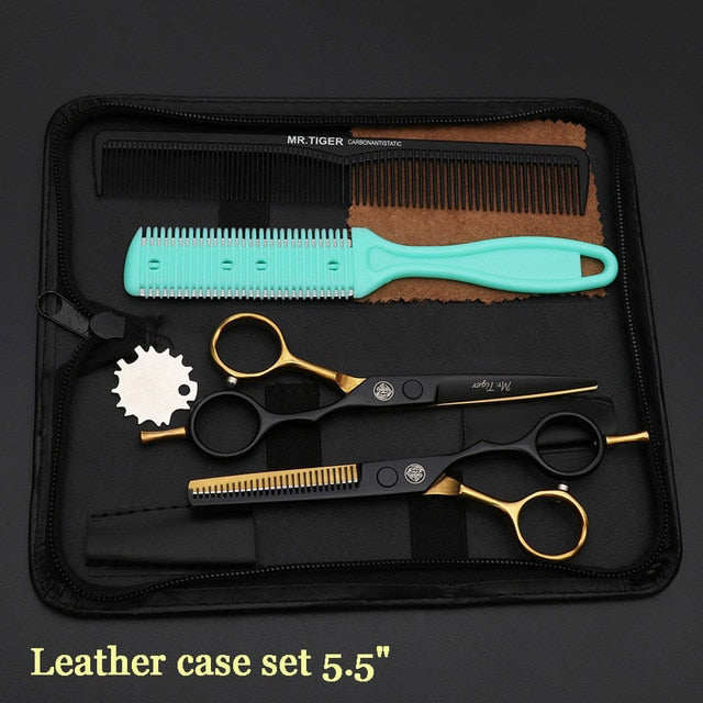 Japan Steel 5.5 6.0 Professional Hairdressing Scissors Hair Professional Barber Scissors Set Hair Cutting Shears Scissor Haircut