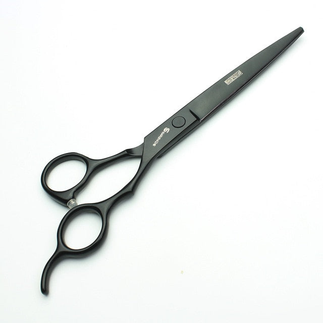 Sharonds black 7 inch salon professional hairdressing scissors set Japan 440c imported cutting shears & thinning scissors