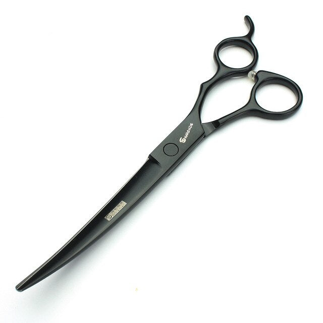 Sharonds black 7 inch salon professional hairdressing scissors set Japan 440c imported cutting shears & thinning scissors