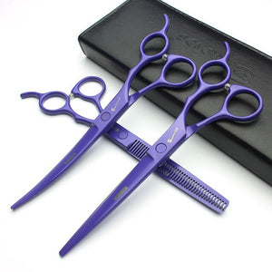 Sharonds black 7 inch salon professional hairdressing scissors set Japan 440c imported cutting shears & thinning scissors