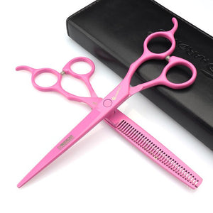 Sharonds black 7 inch salon professional hairdressing scissors set Japan 440c imported cutting shears & thinning scissors