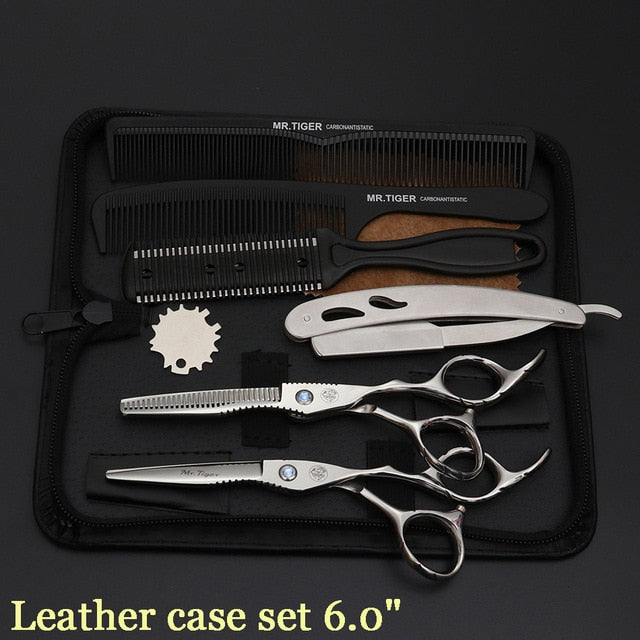 Japan Steel 5.5 6.0 Professional Hairdressing Scissors Hair Professional Barber Scissors Set Hair Cutting Shears Scissor Haircut