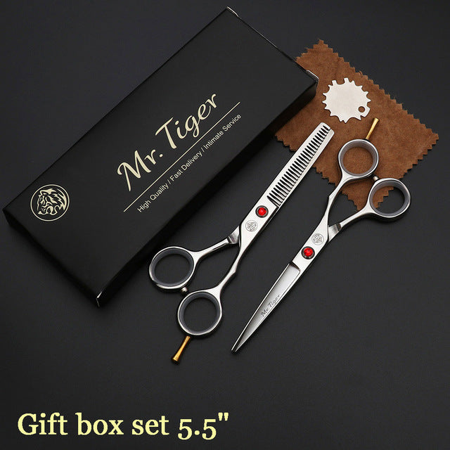 Japan Steel 5.5 6.0 Professional Hairdressing Scissors Hair Professional Barber Scissors Set Hair Cutting Shears Scissor Haircut