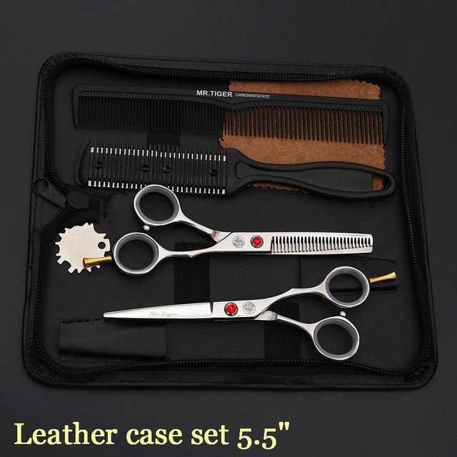 Japan Steel 5.5 6.0 Professional Hairdressing Scissors Hair Professional Barber Scissors Set Hair Cutting Shears Scissor Haircut