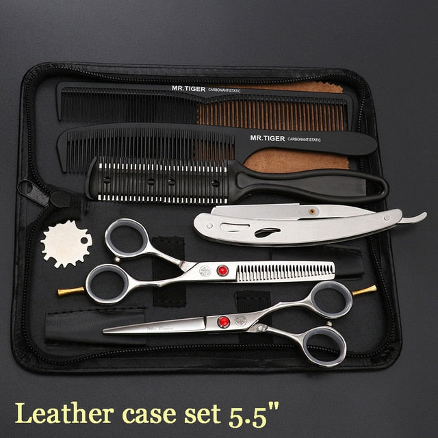 Japan Steel 5.5 6.0 Professional Hairdressing Scissors Hair Professional Barber Scissors Set Hair Cutting Shears Scissor Haircut