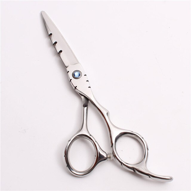 6'' 17.5cm Engraving Logo JP 440C Silver Professional Hairdressing Scissors Cutting Shears Thinning Scissors Hair Scissors C1010