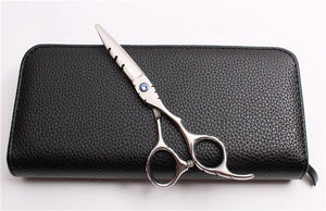 6'' 17.5cm Engraving Logo JP 440C Silver Professional Hairdressing Scissors Cutting Shears Thinning Scissors Hair Scissors C1010