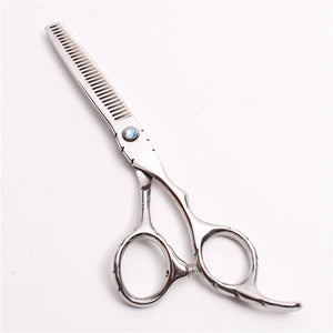 6'' 17.5cm Engraving Logo JP 440C Silver Professional Hairdressing Scissors Cutting Shears Thinning Scissors Hair Scissors C1010