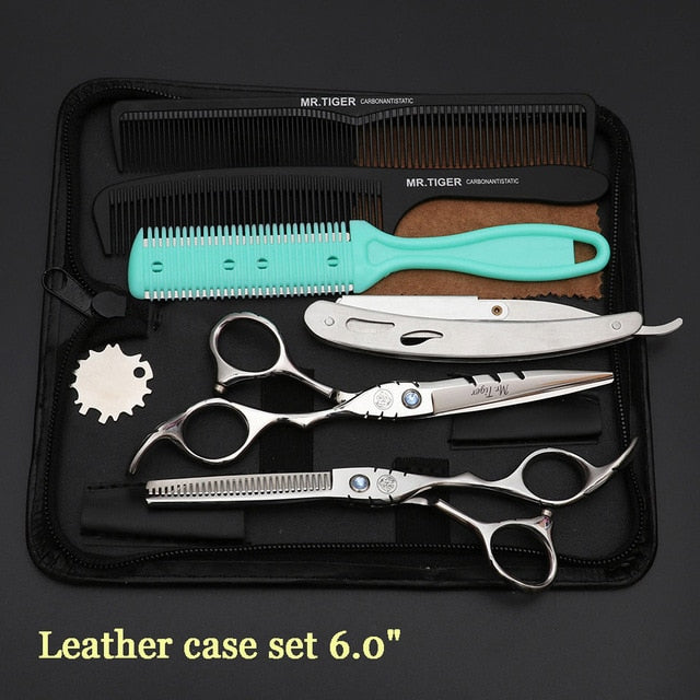 Japan Steel 5.5 6.0 Professional Hairdressing Scissors Hair Professional Barber Scissors Set Hair Cutting Shears Scissor Haircut